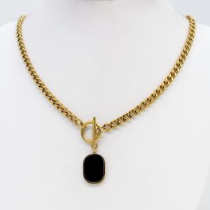 SS Gold-Plating Necklace - KN302781-CM