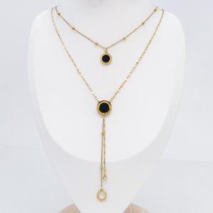 SS Gold-Plating Necklace - KN302788-CM