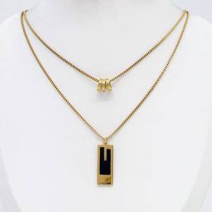 SS Gold-Plating Necklace - KN302794-CM