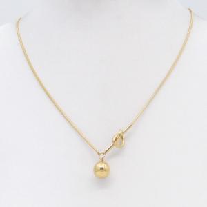 SS Gold-Plating Necklace - KN302866-JW