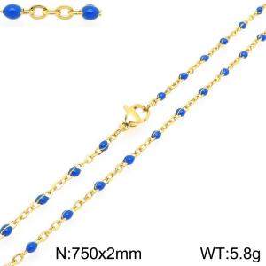 Stainless Steel Resin Necklace - KN303756-Z