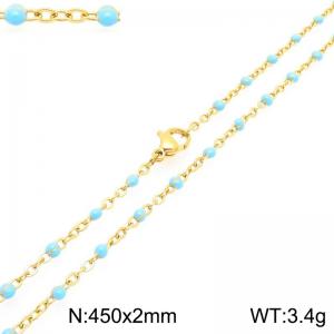Stainless Steel Resin Necklace - KN303757-Z