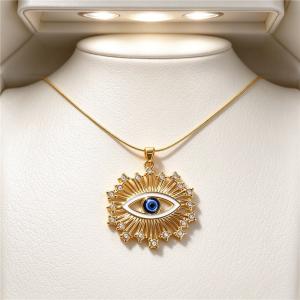 SS Gold-Plating Necklace - KN304649-SXSJ