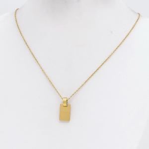 SS Gold-Plating Necklace - KN304674-CQ