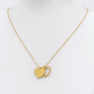 SS Gold-Plating Necklace - KN304678-CQ
