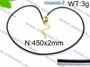Stainless Steel Clasp with Fabric Cord - KN36093-Z