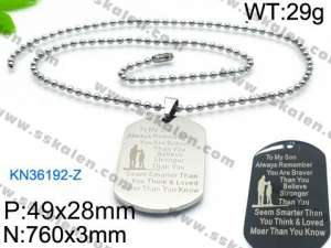 Stainless Steel Necklace - KN36192-Z