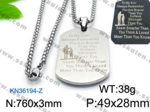 Stainless Steel Necklace - KN36194-Z