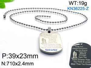 Stainless Steel Necklace - KN36225-Z