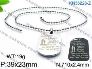 Stainless Steel Necklace - KN36228-Z