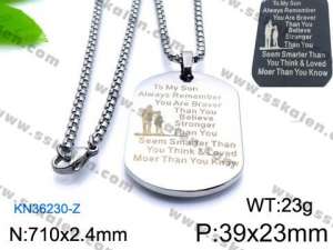 Stainless Steel Necklace - KN36230-Z
