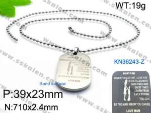 Stainless Steel Necklace - KN36243-Z