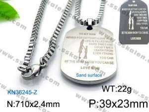 Stainless Steel Necklace - KN36245-Z