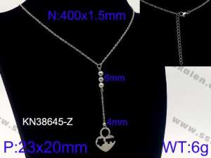 Stainless Steel Necklace - KN38645-Z