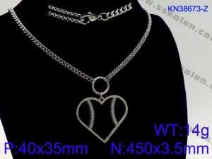 Stainless Steel Necklace - KN38673-Z