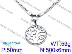 Stainless Steel Necklace - KN38773-K
