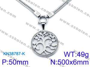 Stainless Steel Necklace - KN38787-K