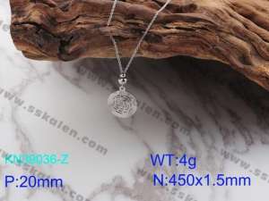 Stainless Steel Necklace - KN39036-Z