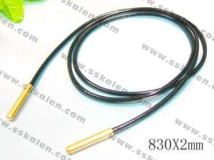 Stainless Steel Clasp with Fabric Cord - KN6378-Z