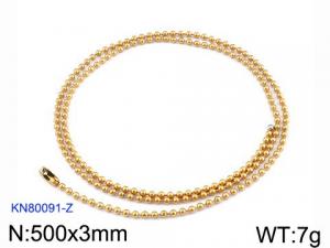 Staineless Steel Small Gold-plating Chain - KN80091-Z