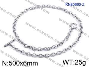 Stainless Steel Necklace - KN80660-Z