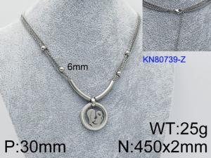 Stainless Steel Necklace - KN80739-Z