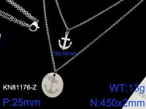 Stainless Steel Necklace - KN81176-Z