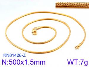 Staineless Steel Small Gold-plating Chain - KN81428-Z