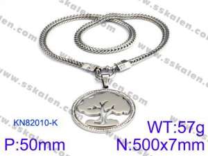 Stainless Steel Necklace - KN82010-K