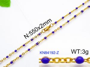 Staineless Steel Small Gold-plating Chain - KN84192-Z