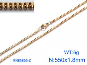 Staineless Steel Small Gold-plating Chain - KN85866-Z