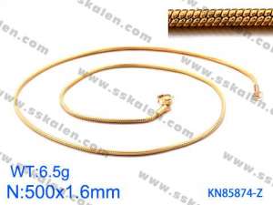 Staineless Steel Small Gold-plating Chain - KN85874-Z