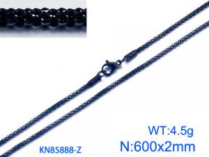 Stainless Steel Black-plating Necklace - KN85888-Z
