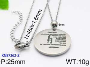 Stainless Steel Necklace - KN87262-Z