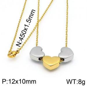 SS Gold-Plating Necklace - KN87838-NT