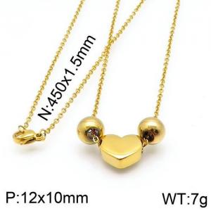 SS Gold-Plating Necklace - KN87846-NT