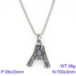Stainless Steel Necklace - KN88079-KHX