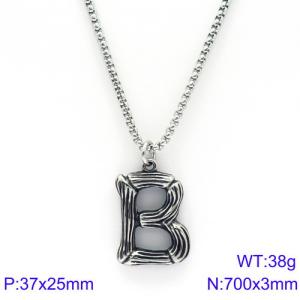 Stainless Steel Necklace - KN88080-KHX