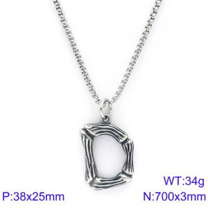 Stainless Steel Necklace - KN88082-KHX
