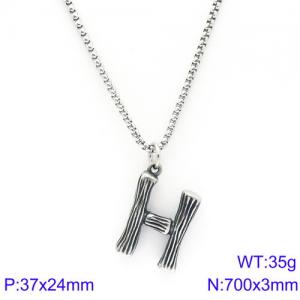 Stainless Steel Necklace - KN88086-KHX
