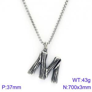 Stainless Steel Necklace - KN88092-KHX