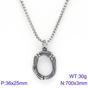 Stainless Steel Necklace - KN88093-KHX