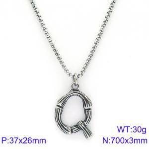 Stainless Steel Necklace - KN88095-KHX
