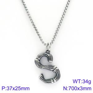 Stainless Steel Necklace - KN88097-KHX