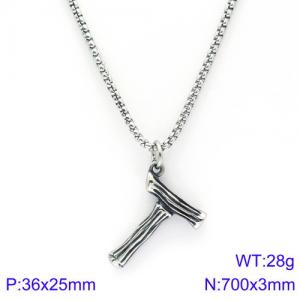 Stainless Steel Necklace - KN88098-KHX