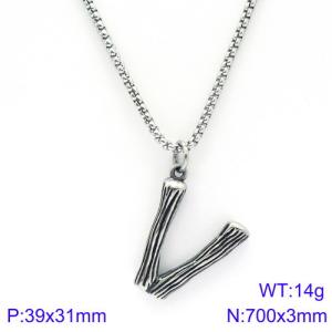 Stainless Steel Necklace - KN88100-KHX