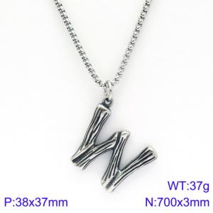 Stainless Steel Necklace - KN88101-KHX