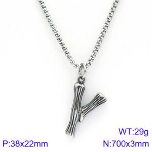 Stainless Steel Necklace - KN88103-KHX