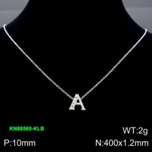 Stainless Steel Necklace - KN88565-KLB