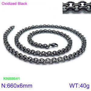 Stainless Steel Necklace - KN88641-KFC